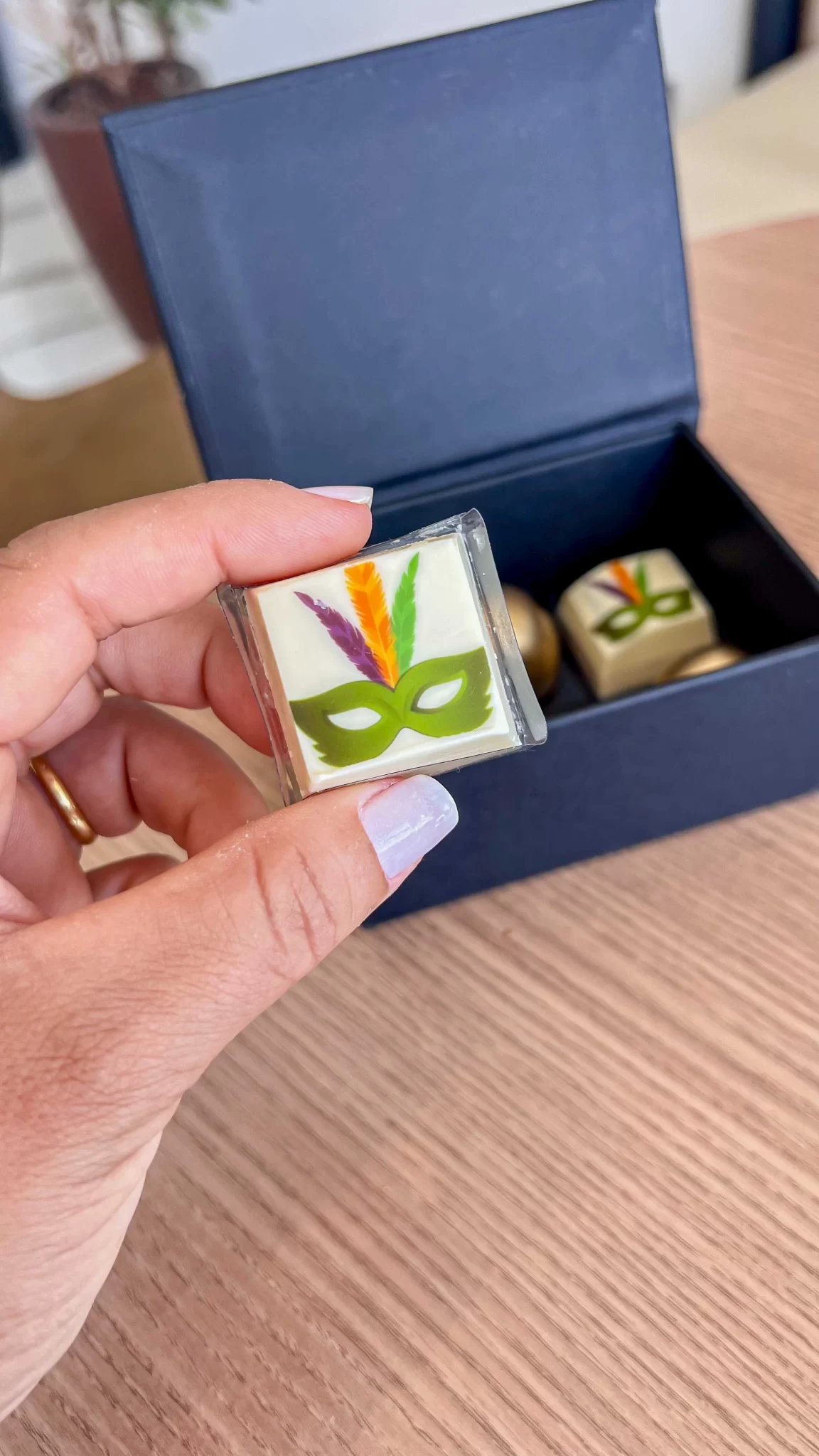 Bombom personalizado de destaque